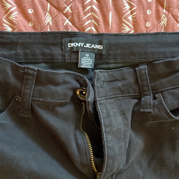 DKNY Blue and Black Denim Shorts - Picture 5 of 6